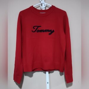 Tommy Hilfiger Women's (Size SP) Red Classic Crew Neck Sweater (NWT)